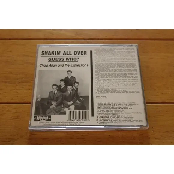 Chad Allan & The Expressions - Shakin All Over CD 1997 Guess Who? Garage Sealed